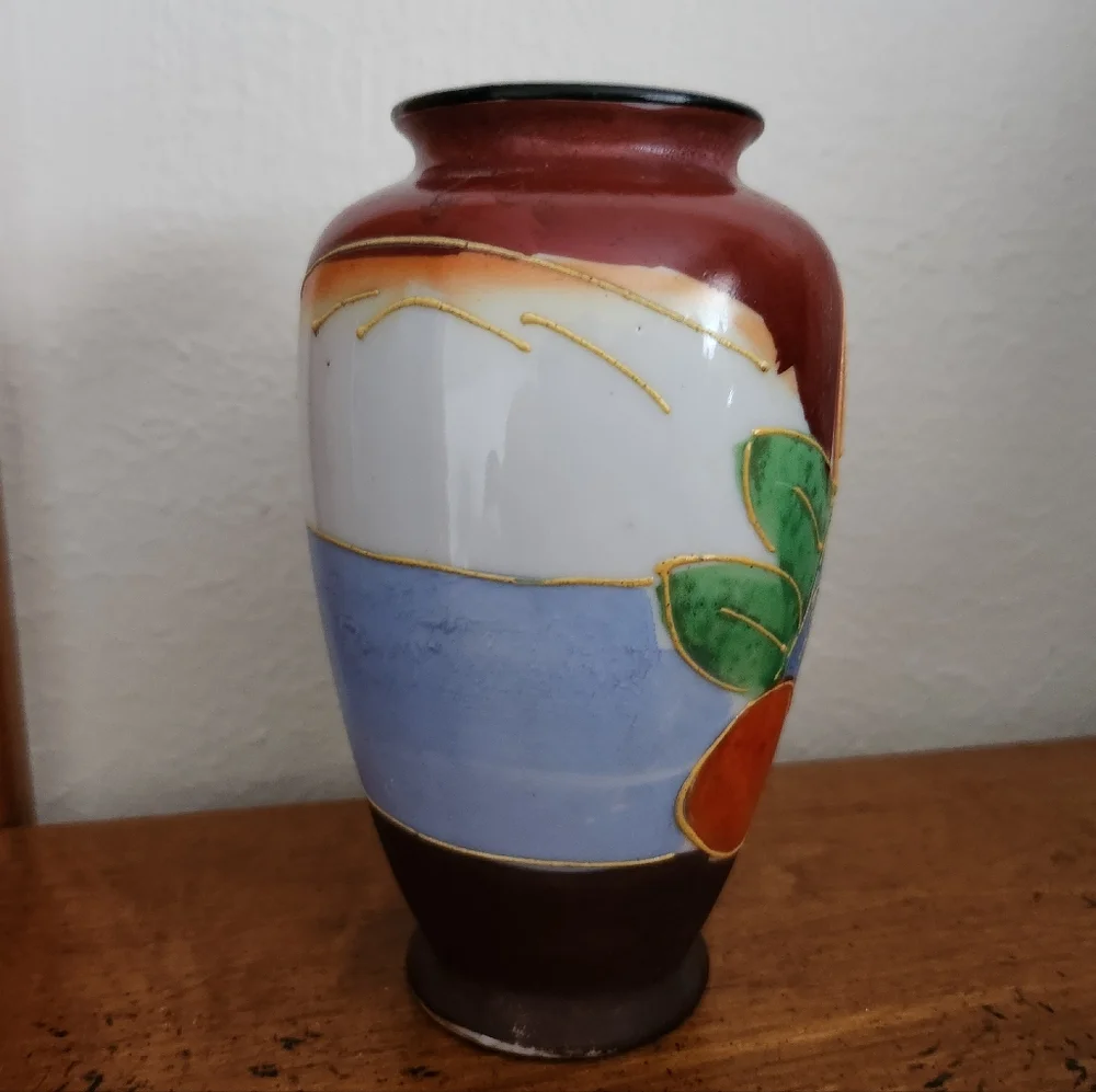Japan Hand Painted Small Vase Vintage